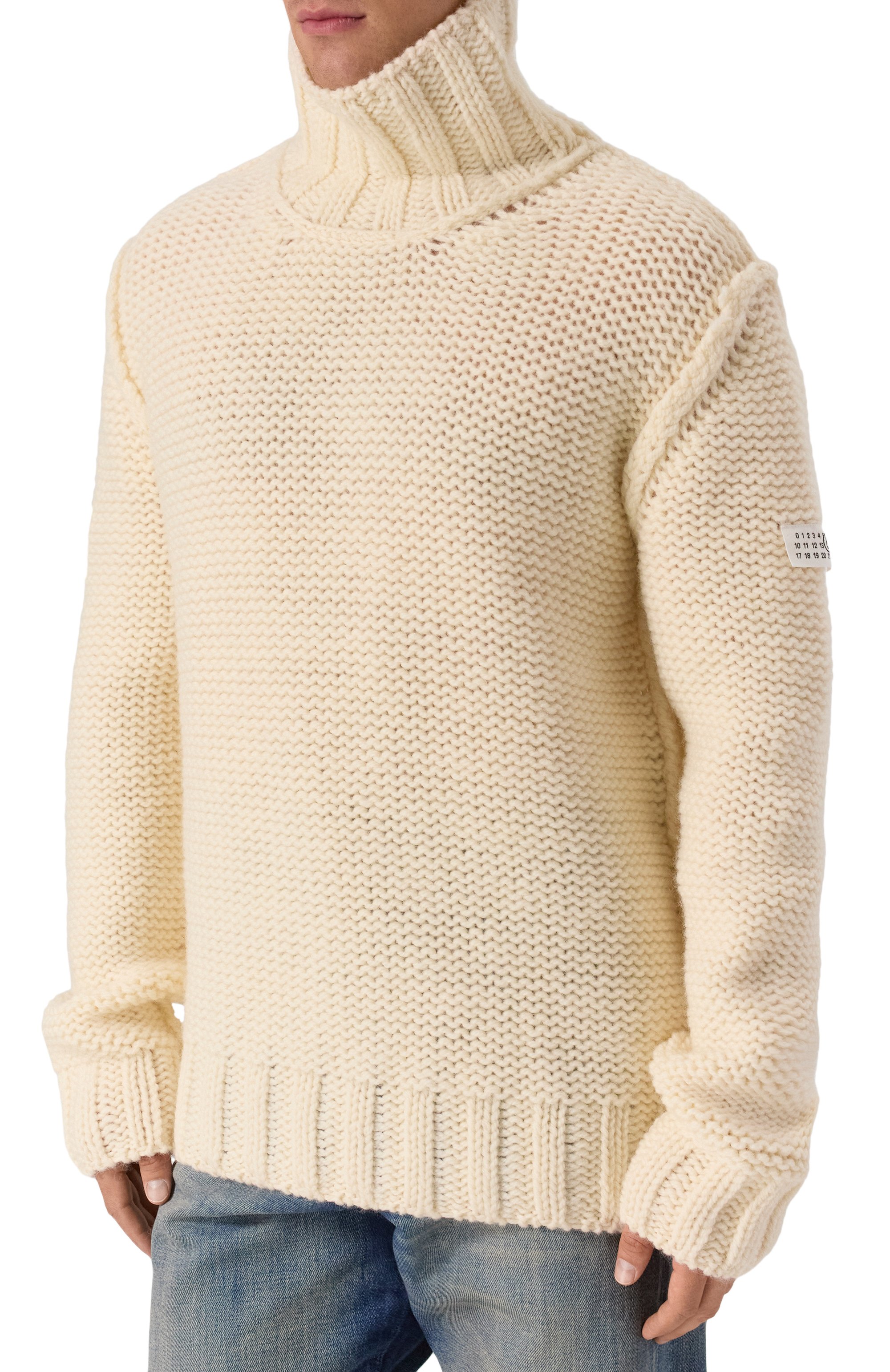 Шерстяной свитер MM6, арт. SH2HA0008/M13166, фото 3