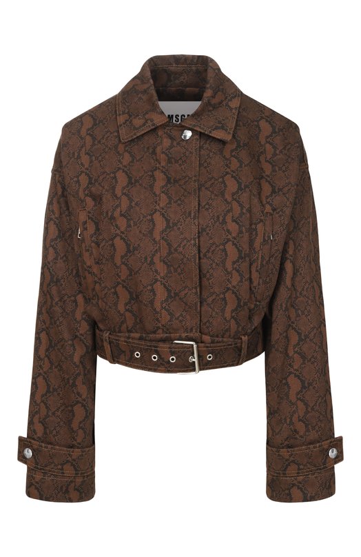 Джинсовая куртка MSGM 4042MDH01X 267356/267356 Коричневый 4042MDH01X 267356/267356
