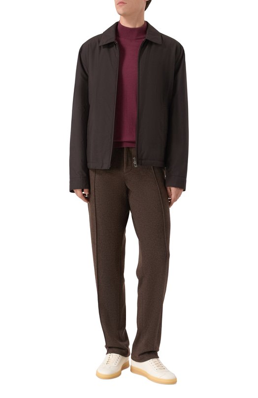 Шерстяная водолазка Kiton UMK0897K340 Бордовый  UMK0897K340 Фото 2