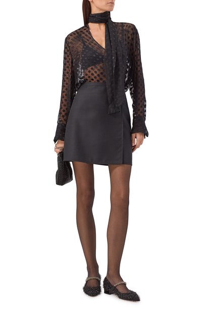 Текстильные туфли bing 25 JIMMY CHOO черного цвета по цене 82700 руб., арт. BINGPUMPFLATTZS, фото 3 Текстильные туфли bing 25 JIMMY CHOO, арт. BINGPUMPFLATTZS, фото 3