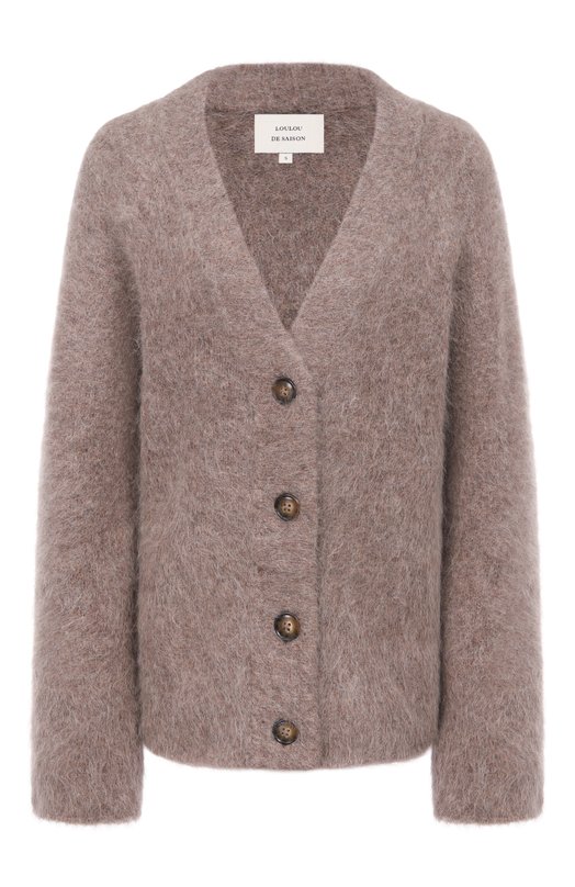 Шерстяной кардиган Loulou de Saison LYNN Бежевый LYNN