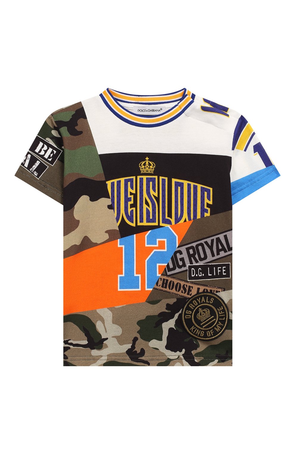 Хлопковая футболка DOLCE & GABBANA, арт. L1JT8E/G7RIN, фото 1