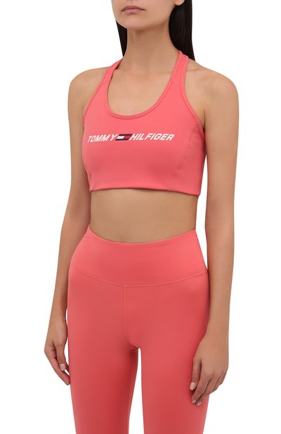 Бра-топ TOMMY HILFIGER кораллового цвета по цене 4490 руб., арт. S10S100973, фото 3 Бра-топ TOMMY HILFIGER, арт. S10S100973, фото 3