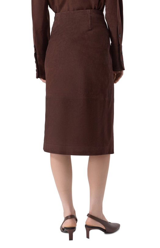 Замшевая юбка Co 3051AGS-PF25 Коричневый  3051AGS-PF25 Фото 4