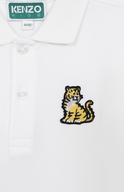 Хлопковое поло KENZO, арт. K61694, фото 3