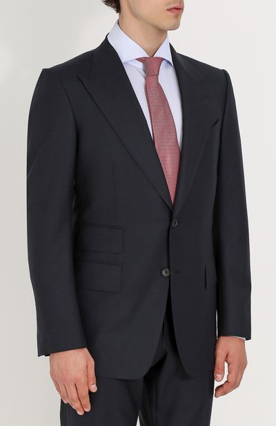 Шерстяной костюм в клетку TOM FORD, арт. 222R91/21AL43, фото 2