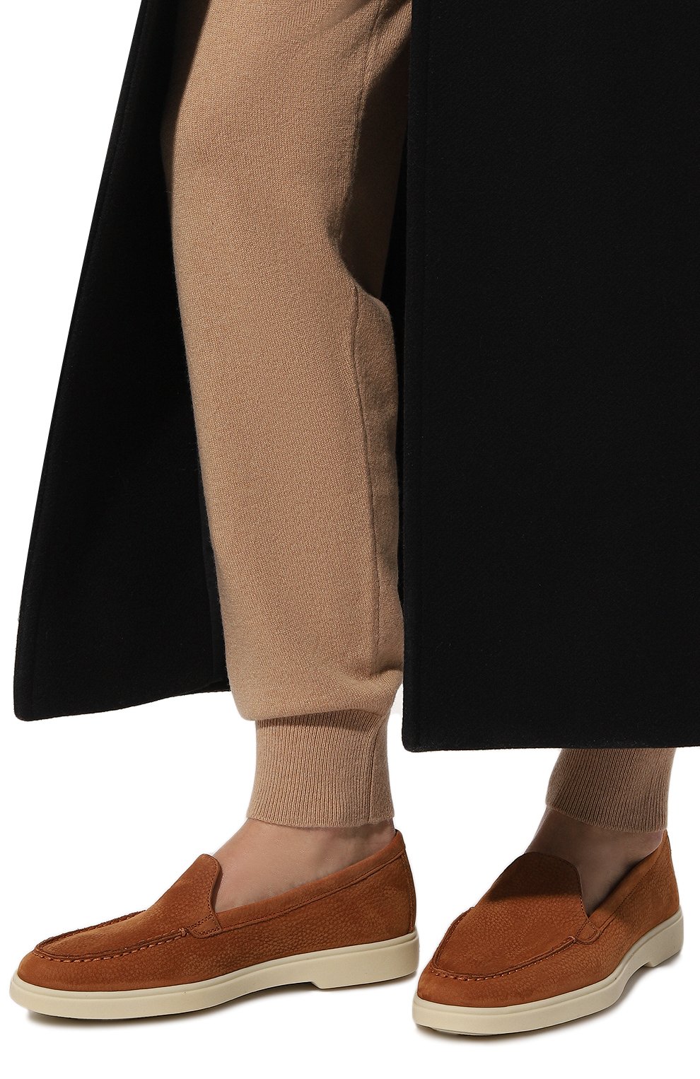 Лоферы из нубука yalta SANTONI, арт. WUYA58856TISNSV9, фото 3