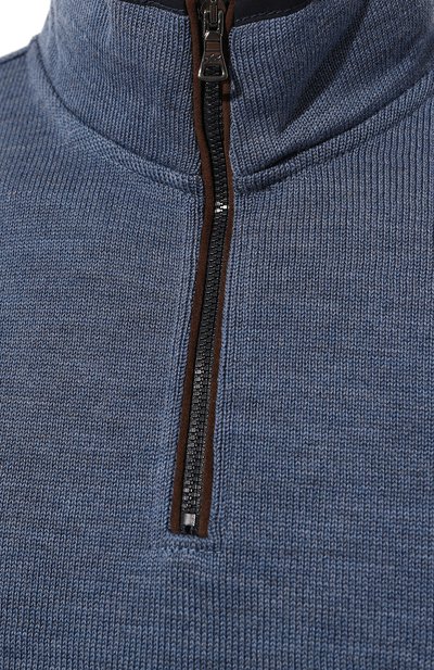 Шерстяной джемпер PAUL&SHARK синего цвета по цене 64250 руб., арт. 14311152, фото 5 Шерстяной джемпер PAUL&SHARK, арт. 14311152, фото 5