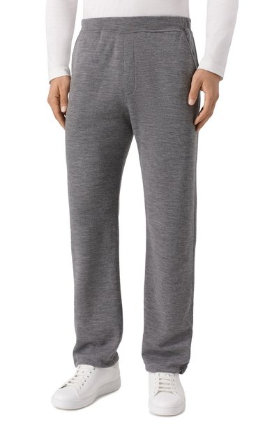 Брюки из шерсти и хлопка CORNELIANI серого цвета по цене 78500 руб., арт. 26G567-2625016, фото 3 Брюки из шерсти и хлопка CORNELIANI, арт. 26G567-2625016, фото 3
