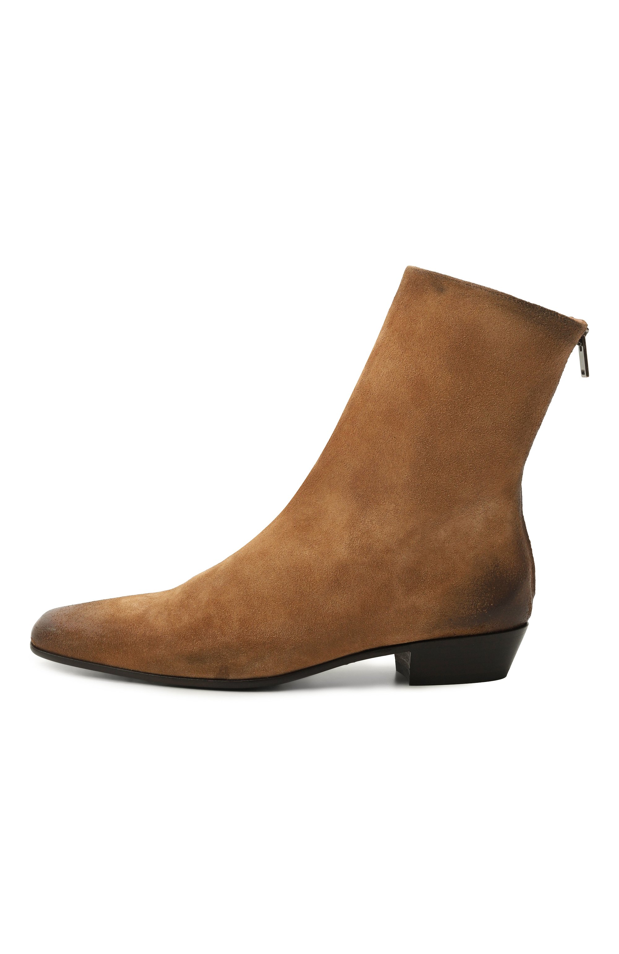 Замшевые ботильоны PANTANETTI светло-коричневого цвета по цене 59950 руб., арт. 19400A/HUR0N, фото 4 Замшевые ботильоны PANTANETTI, арт. 19400A/HUR0N, фото 4