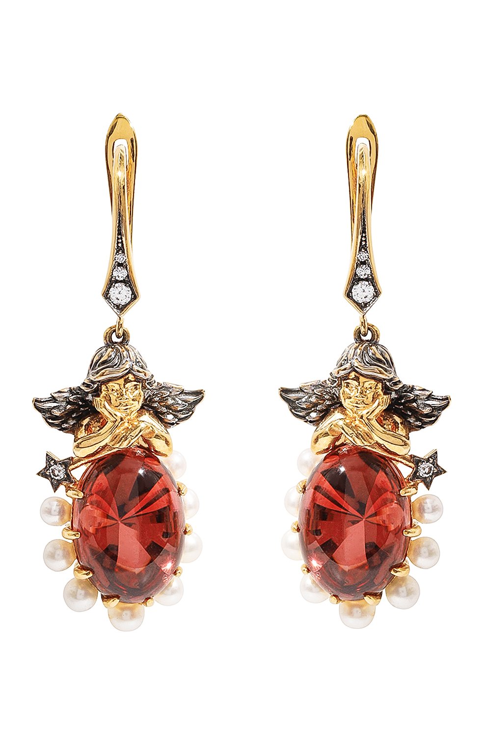 Серьги cupids QUEENSBEE разноцветного цвета по цене 97020 руб., арт. 202358, фото 1 Серьги cupids QUEENSBEE, арт. 202358, фото 1