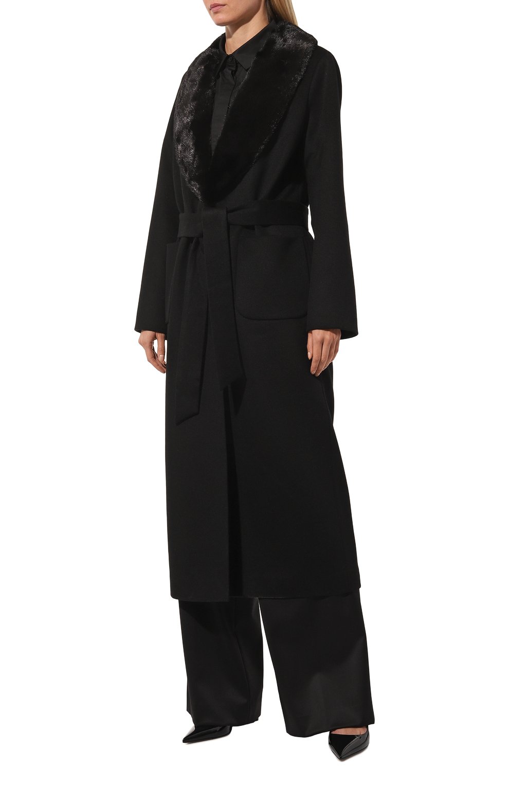 Пальт о с воротником из меха норки SEVEN LAB, арт. SCP.20.900.364, фото 3