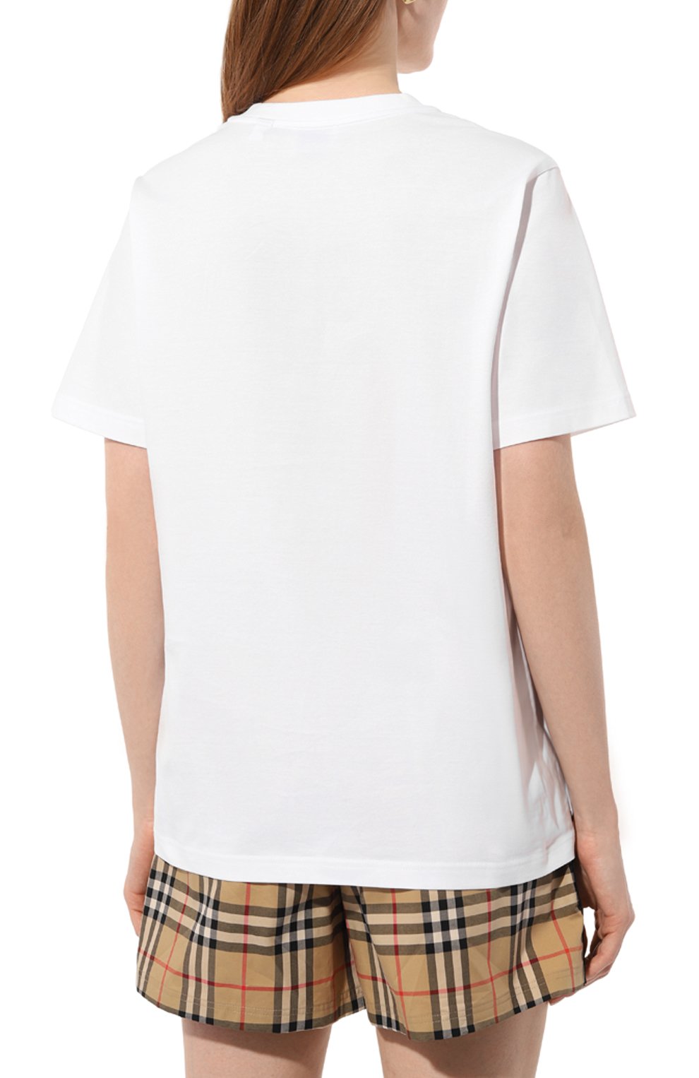 Хлопковая футболка BURBERRY, арт. 8056724, фото 4