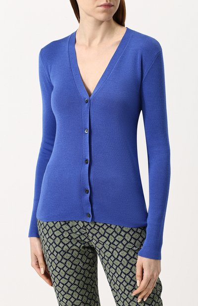 Однотонный кардиган на пуговицах с v-образным вырезом PRADA, арт. 25437-40J-F0013, фото 3