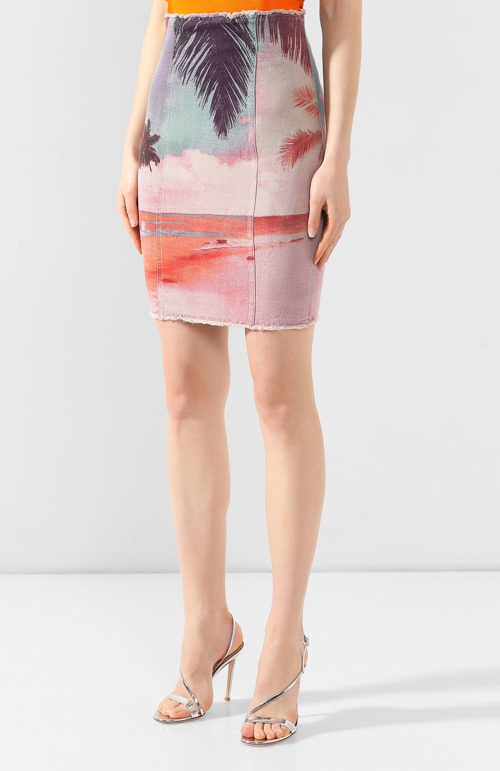 Льняная юбка BALMAIN, арт. RF14328/I036, фото 3