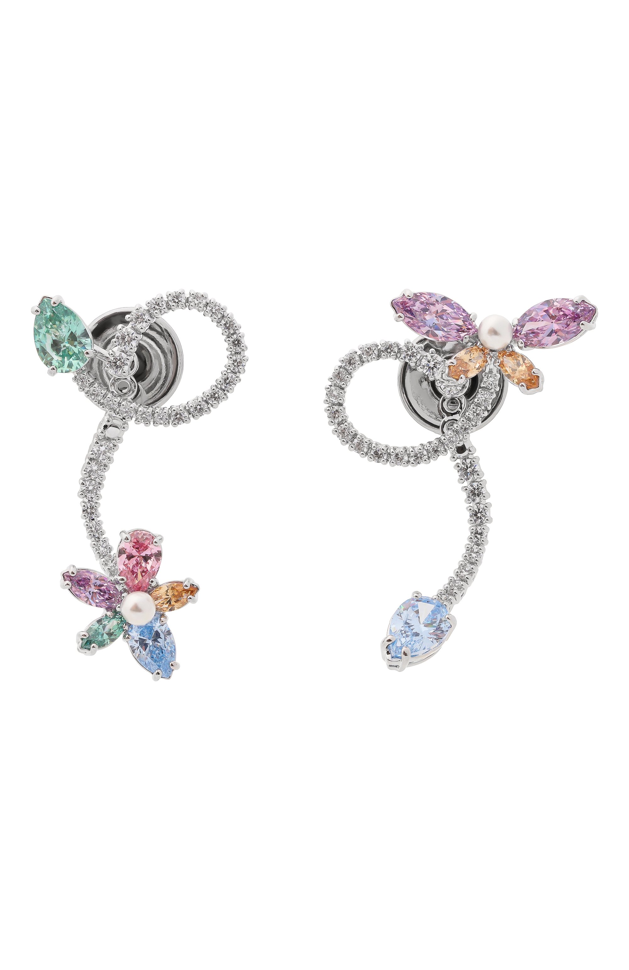 Серьги ariana grande x swarovsky SWAROVSKI серебряного цвета по цене 33900 руб., арт. 5749190, фото 1 Серьги ariana grande x swarovsky SWAROVSKI, арт. 5749190, фото 1