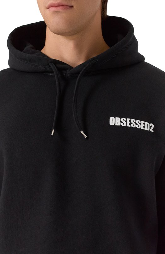 Хлопковое худи Dsquared2 S71GU0754/S25516 Чёрный  S71GU0754/S25516 Фото 5