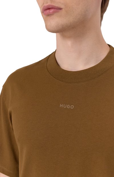 Хлопковая футболка HUGO, арт. 50488330, фото 5