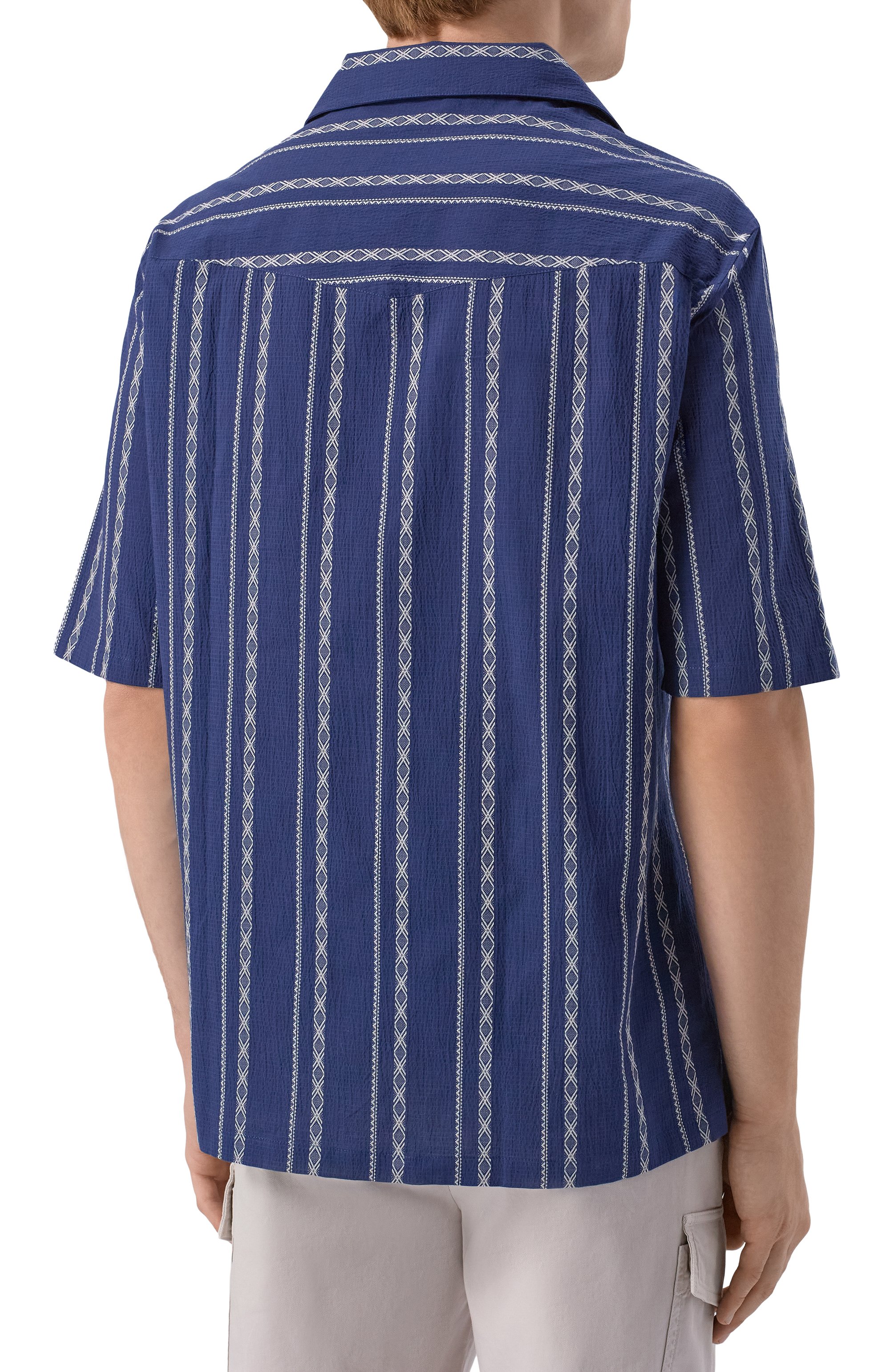 Хлопковая рубашка BRUNELLO CUCINELLI, арт. MA6870615, фото 4