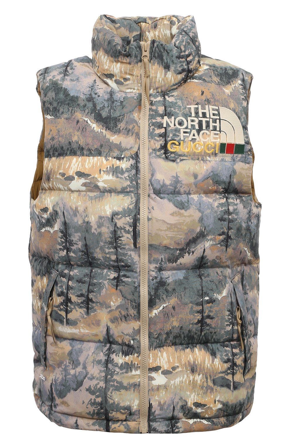 Пуховый жилет the north face x gucci GUCCI разноцветного цвета по цене 230400 руб., арт. 663739 XAADD, фото 1 Пуховый жилет the north face x gucci GUCCI, арт. 663739 XAADD, фото 1