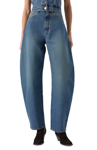 Джинсы ALAIA голубого цвета по цене 161000 руб., арт. AA9P0176T536A, фото 3 Джинсы ALAIA, арт. AA9P0176T536A, фото 3