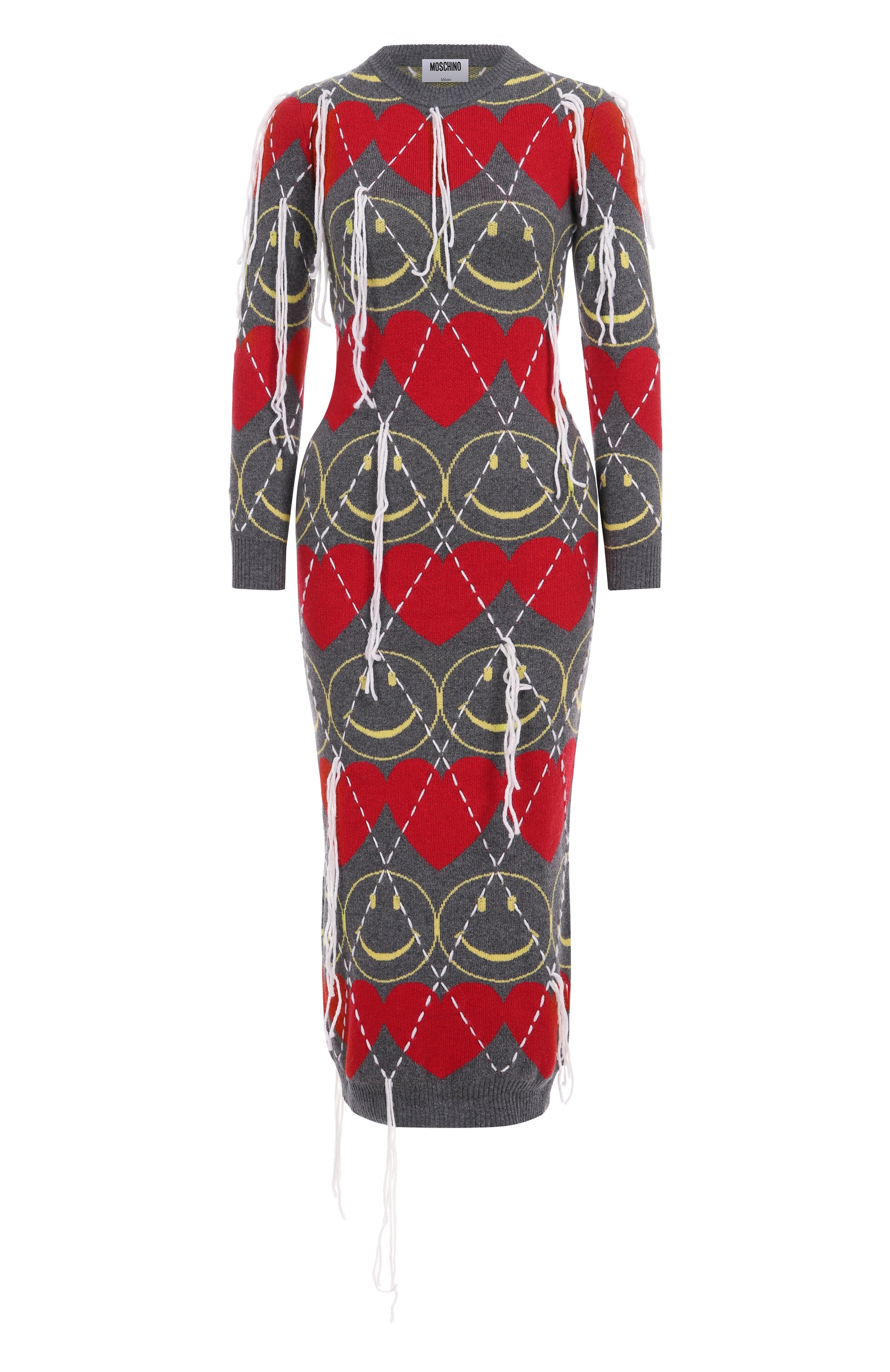 Платье из шерсти и вискозы moschino x smiley MOSCHINO, арт. A0484/5502, фото 1