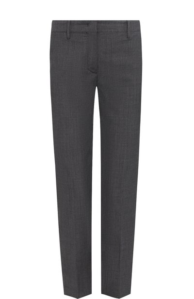 Женские укороченные шерстяные брюки со стрелками PRADA, арт. P2469-RO1-F0480