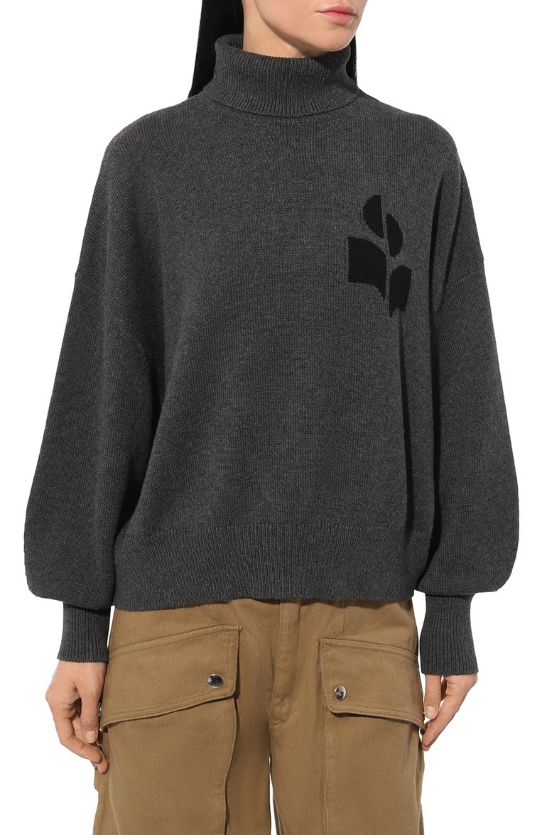 Свитер из хлопка и шерсти ISABEL MARANT ETOILE, арт. 23APU0222FA-A1X05E, фото 3