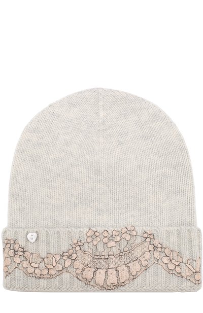 Кашемировая шапка бини с кружевной отделкой VINTAGE SHADES, арт. 13157A, фото 2