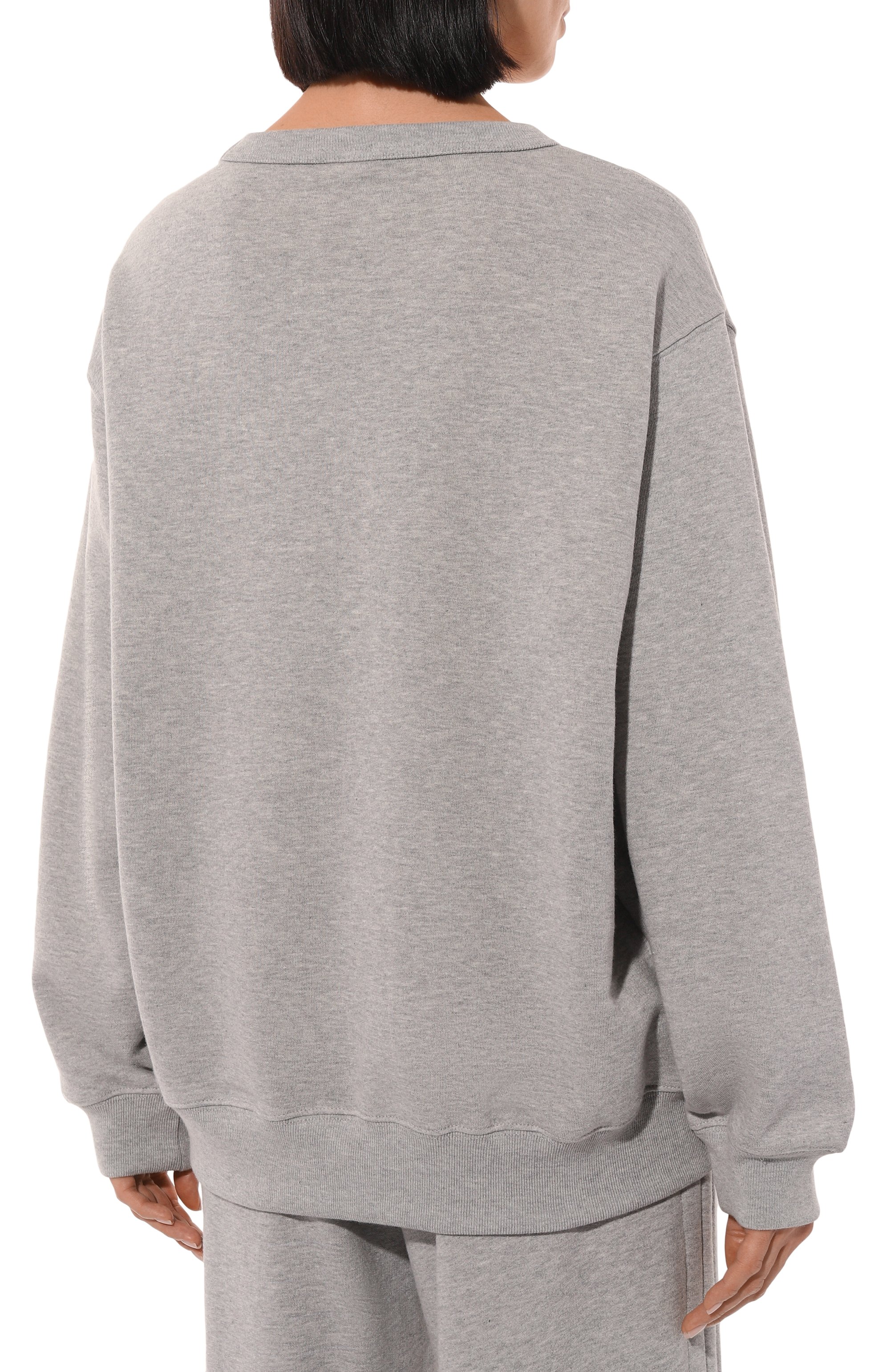 Хлопковый свитшот DRIES VAN NOTEN серого цвета по цене 41450 руб., арт. 242-011149-9610, фото 4 Хлопковый свитшот DRIES VAN NOTEN, арт. 242-011149-9610, фото 4