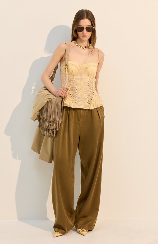 Брюки Dries Van Noten 130967/3278 Хаки  130967/3278 Фото 6