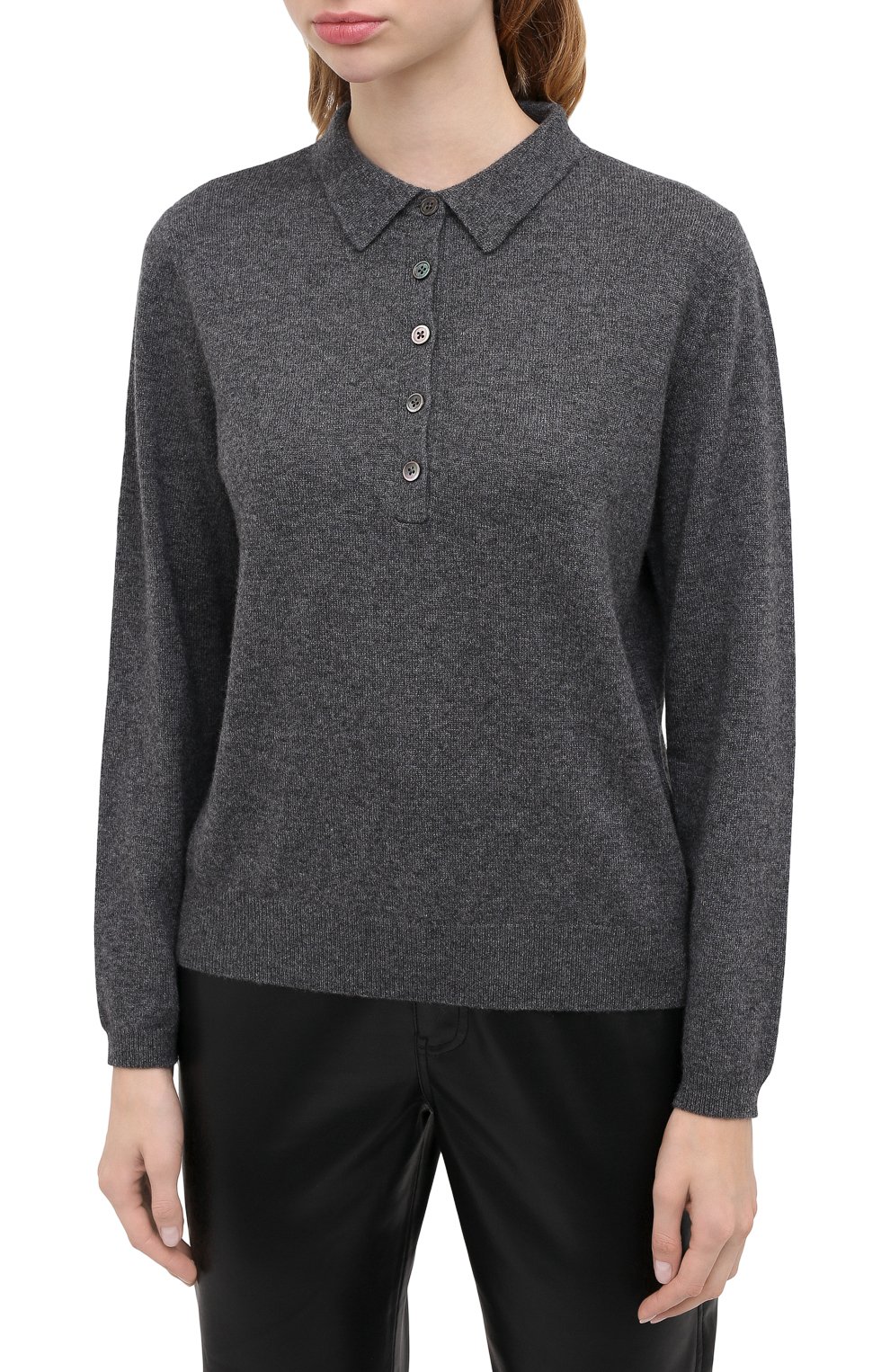 Кашемировое поло ADDICTED темно-серого цвета по цене 27000 руб., арт. MK921, фото 3 Кашемировое поло ADDICTED, арт. MK921, фото 3