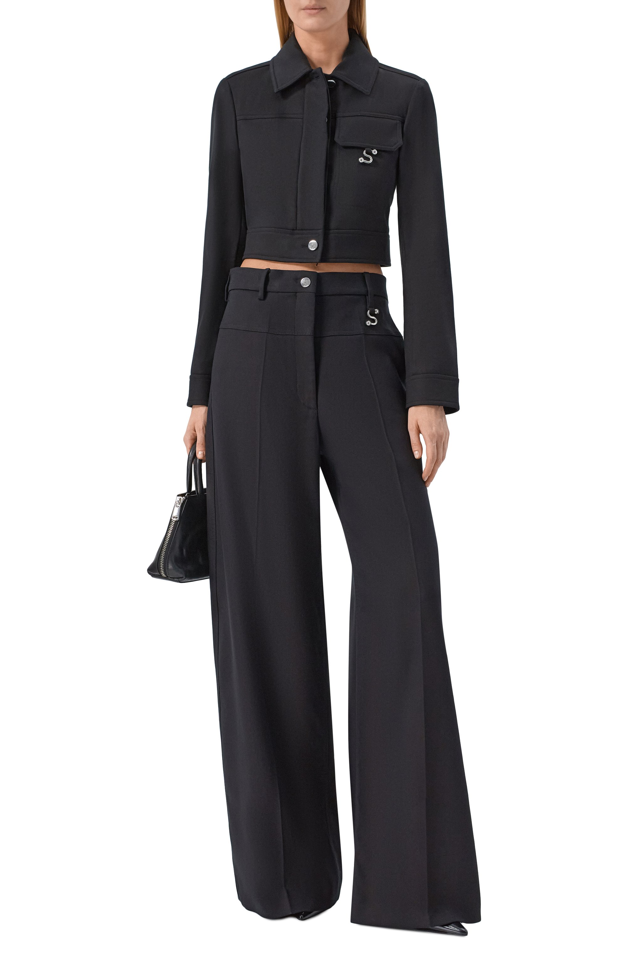 Брюки из хлопка и вискозы SPORTMAX, арт. SPXGELATINA, фото 2