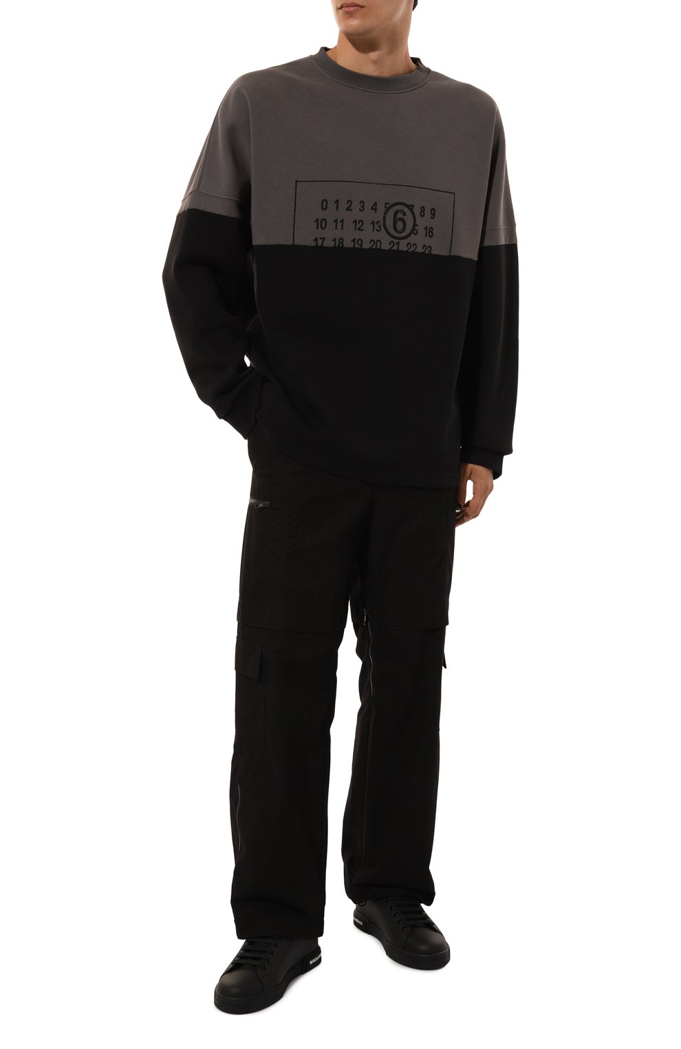 Хлопковый свитшот MM6, арт. SH0GU0013/S25624, фото 2