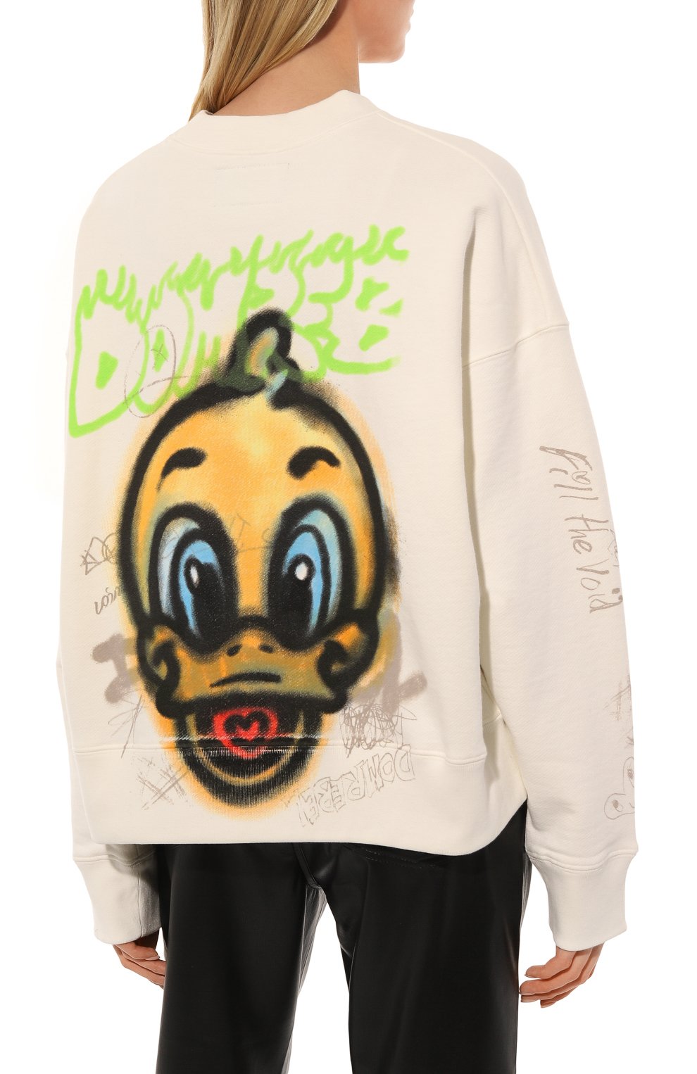 Хлопковый свитшот DOMREBEL кремового цвета по цене 31150 руб., арт. DARLING/SWEATSHIRT, фото 4 Хлопковый свитшот DOMREBEL, арт. DARLING/SWEATSHIRT, фото 4