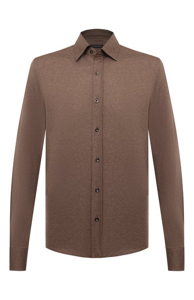 Мужская рубашка из хлопка и шелка STEFANO RICCI, арт. CJ007593/TE2801