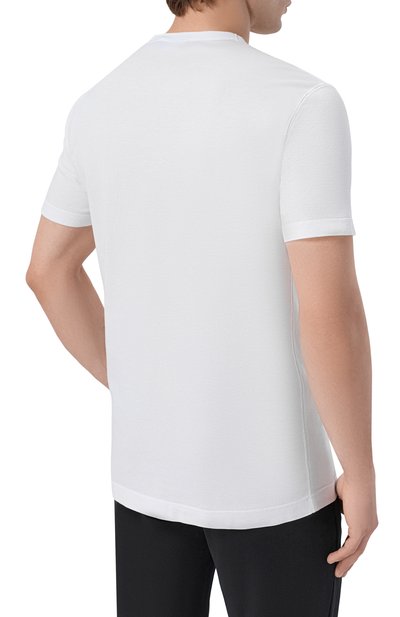 Хлопковая футболка DOLCE & GABBANA белого цвета по цене 45950 руб., арт. G8PT1T/G7P1B, фото 4 Хлопковая футболка DOLCE & GABBANA, арт. G8PT1T/G7P1B, фото 4