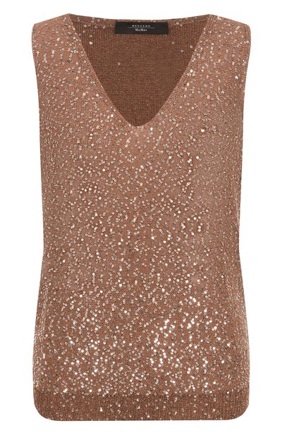 Женский топ с отделкой пайетками WEEKEND MAX MARA, арт. ACAICI