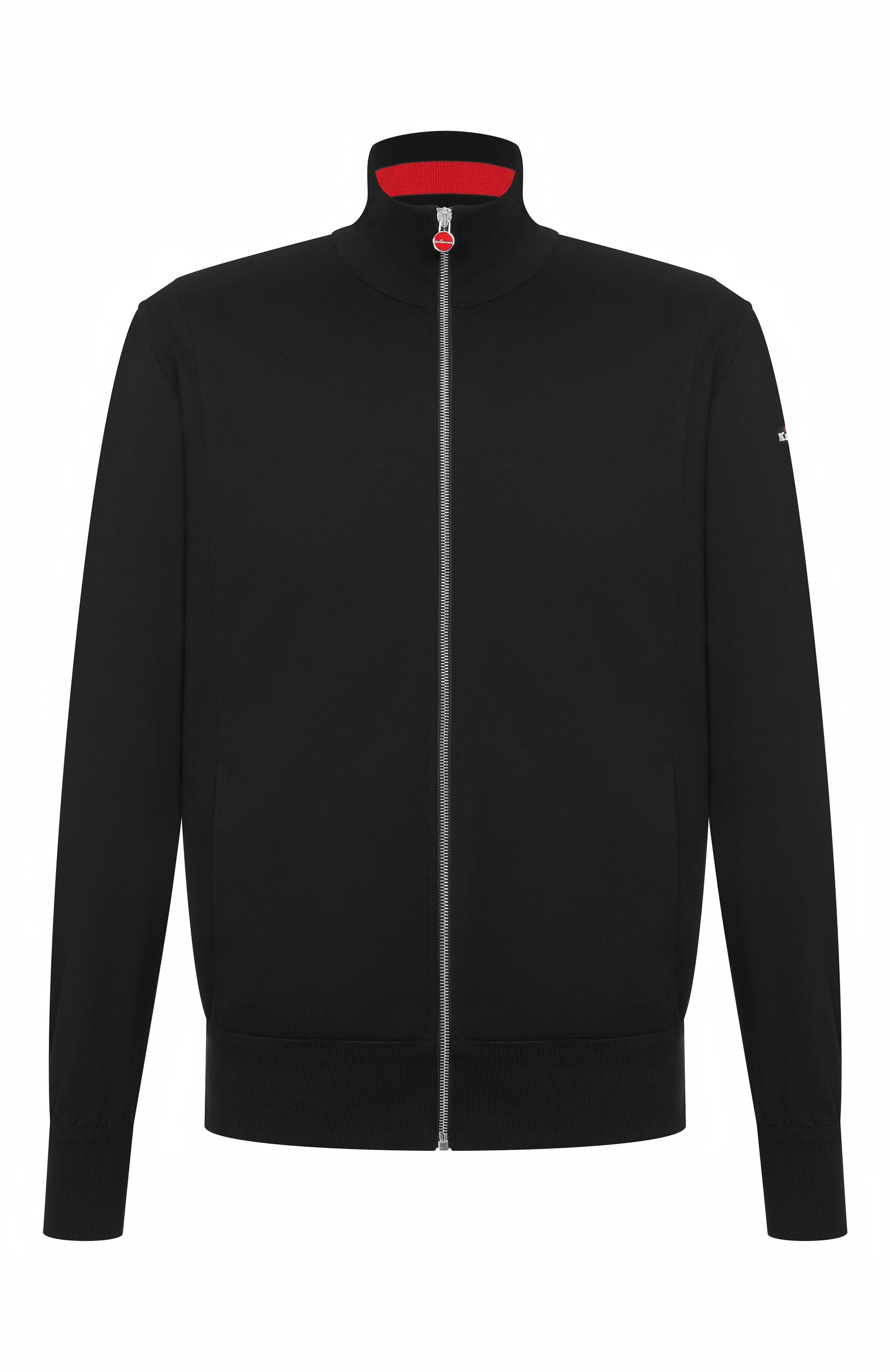 Толстовка из хлопка и шелка KITON черного цвета по цене 273000 руб., арт. UMKZ02402, фото 1 Толстовка из хлопка и шелка KITON, арт. UMKZ02402, фото 1