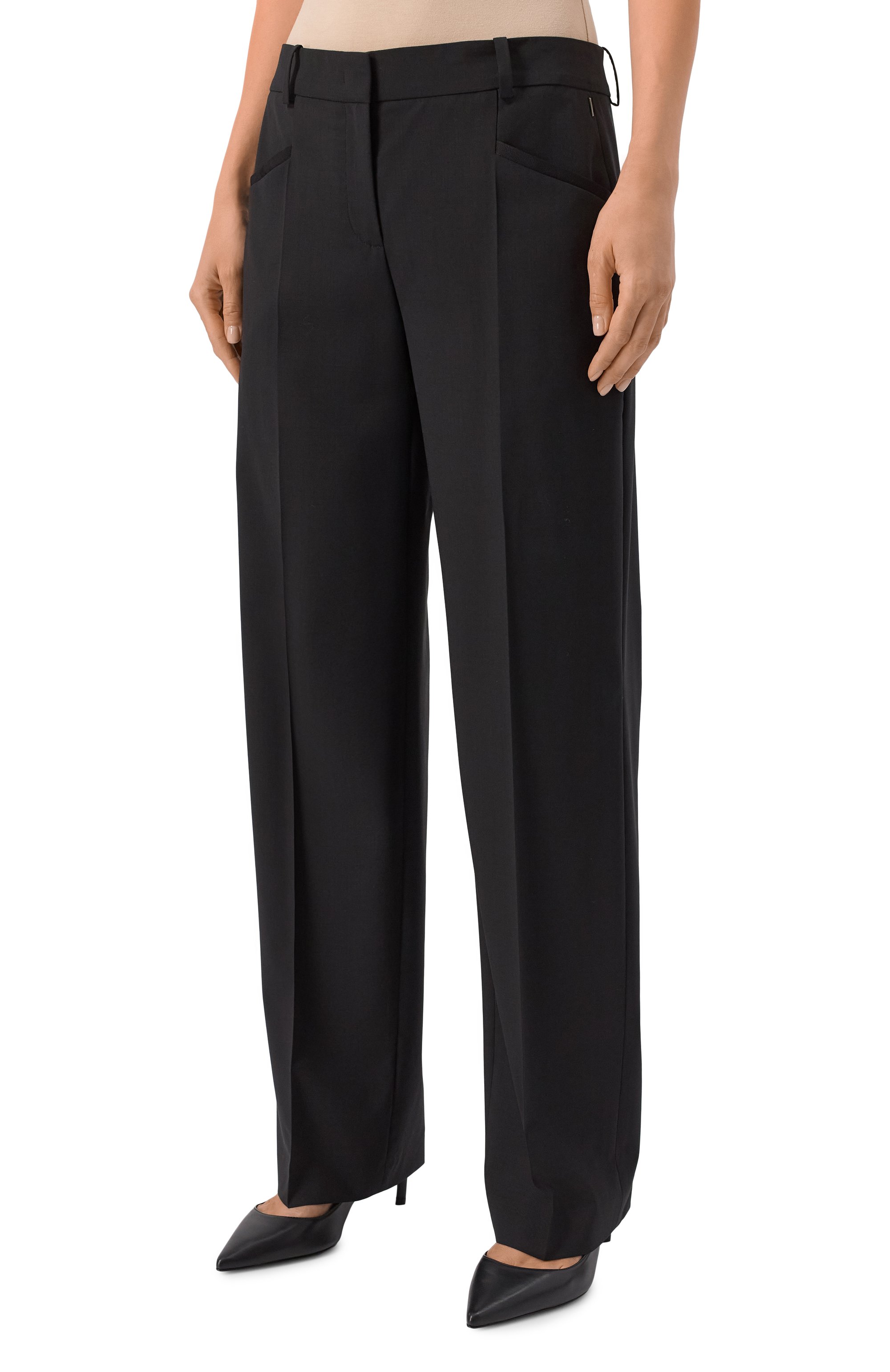 Шерстяные брюки BOSS, арт. 50546613, фото 3