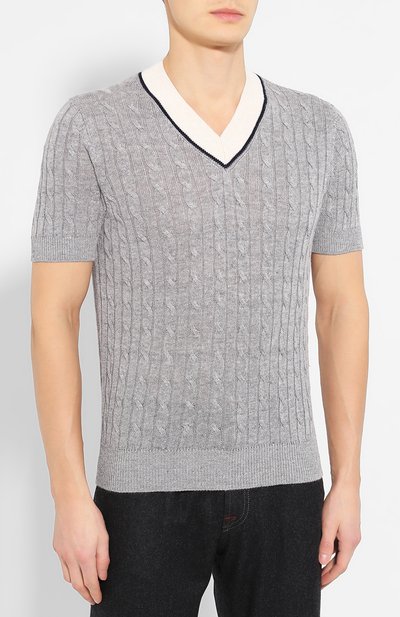 Пуловер с короткими рукавами BRUNELLO CUCINELLI, арт. M2L79032, фото 3