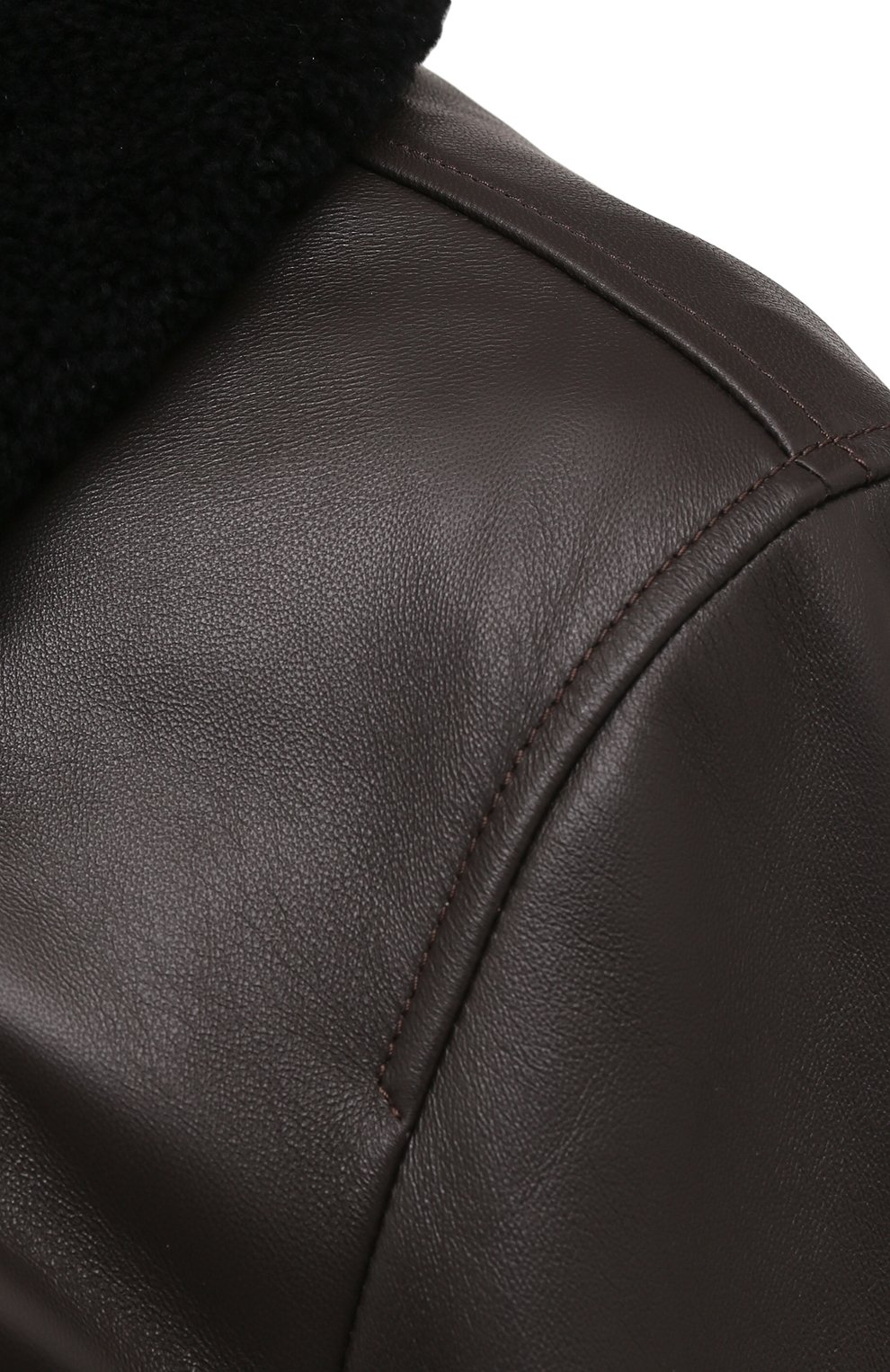 Кожаный бомбер с меховой отделкой LANVIN, арт. RM-LF0003-CM23-P21, фото 5