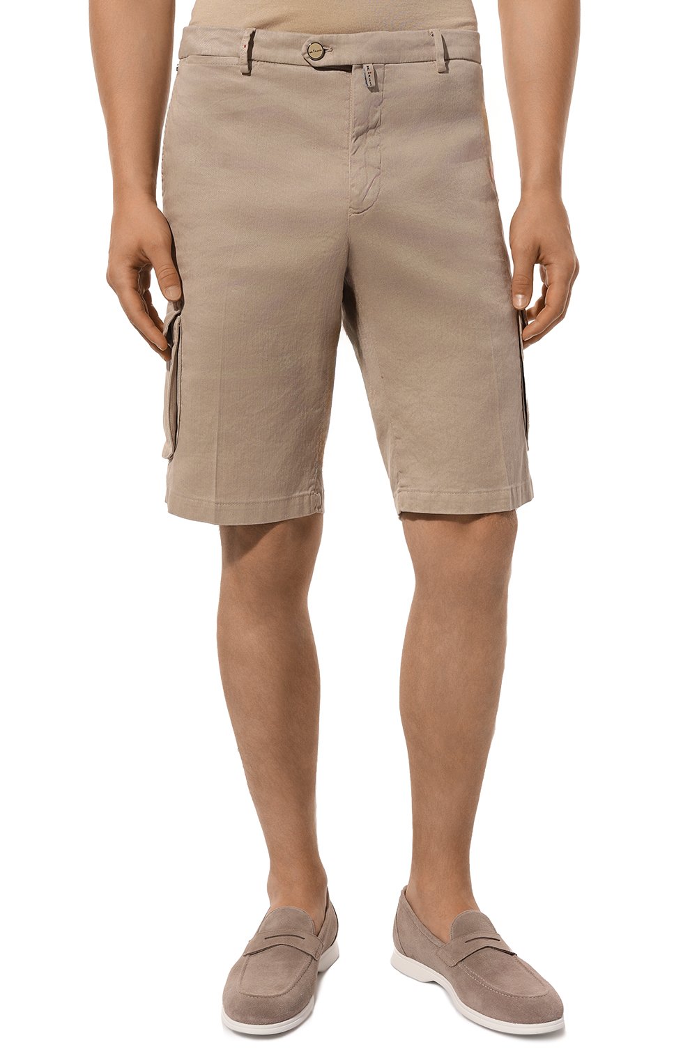 Шорты изо льна и хлопка KITON, арт. UFPPBK0604D, фото 3