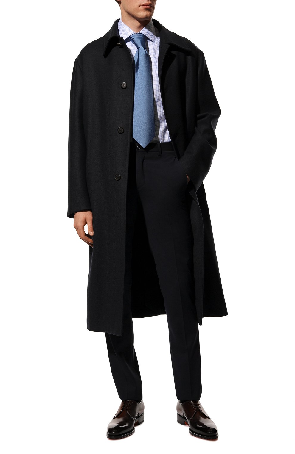 Кожаные дерби SANTONI, арт. MCCG18171MC8HFULT50, фото 2