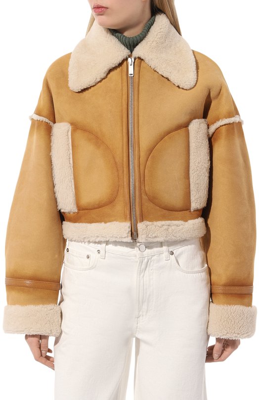 Дубленка из овчины Halfboy HFW231WLAV032 Бежевый  HFW231WLAV032 Фото 3