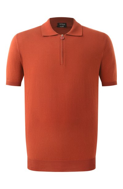 Мужская хлопковое поло KITON, арт. UMKX33Z430S