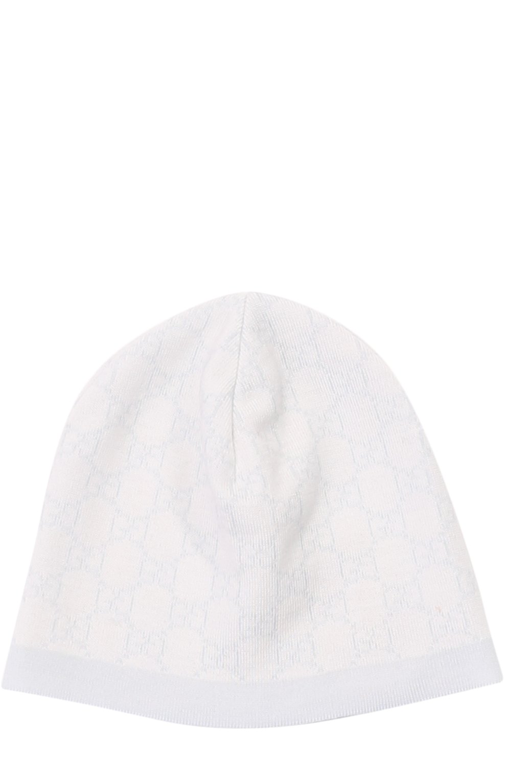 Шапка из шерсти с принтом GUCCI голубого цвета по цене 9830 руб., арт. 418599/3K206, фото 1 Шапка из шерсти с принтом GUCCI, арт. 418599/3K206, фото 1