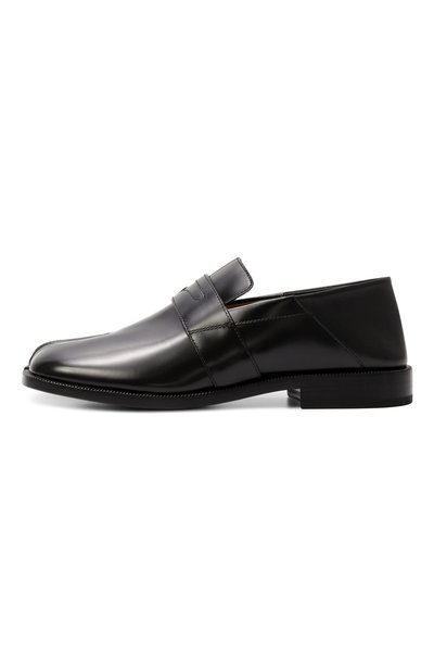 Кожаные пенни-лоферы tabi MAISON MARGIELA черного цвета по цене 137000 руб., арт. S39WR0021/P2820, фото 4 Кожаные пенни-лоферы tabi MAISON MARGIELA, арт. S39WR0021/P2820, фото 4