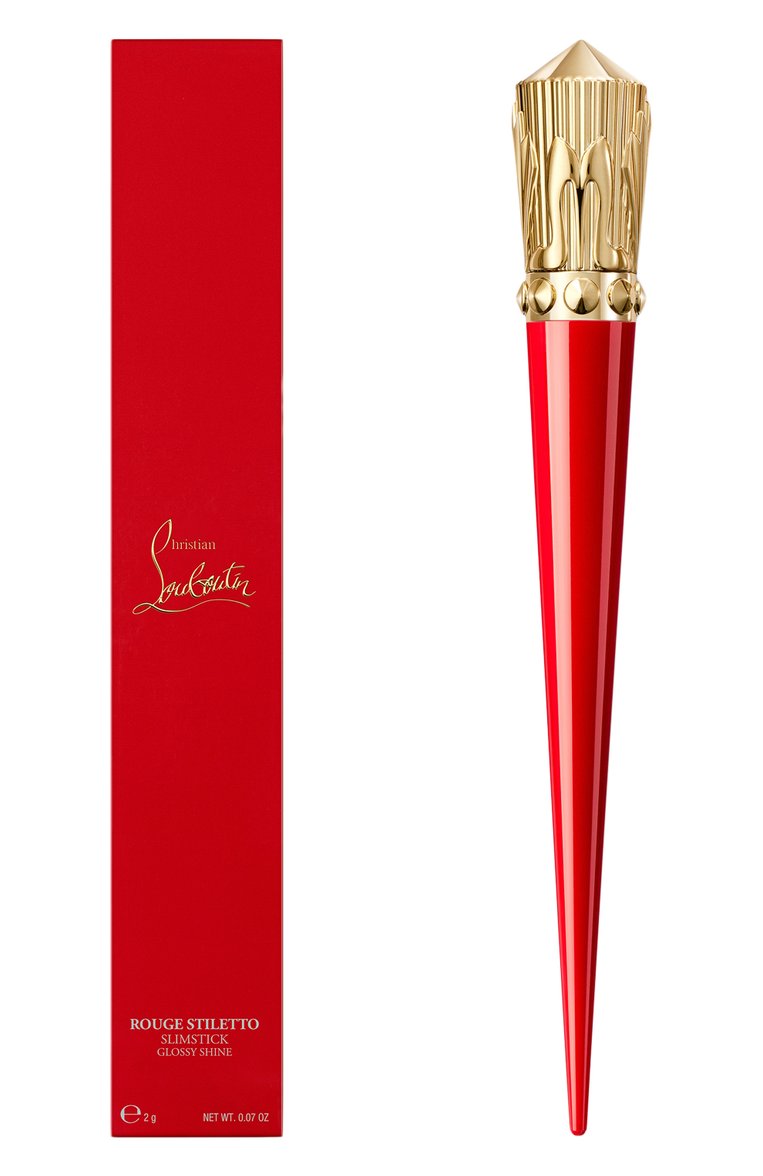 Помада-блеск для губ rouge stiletto glossy shine, оттенок rodeo tomato 155s (2g) CHRISTIAN LOUBOUTIN  цвета, арт. 8435415078139 | Фото 4 (Региональные ограничения белый список (Axapta Mercury): Не проставлено; Нос: Не проставлено; Финишное покрытие: Сияющий)