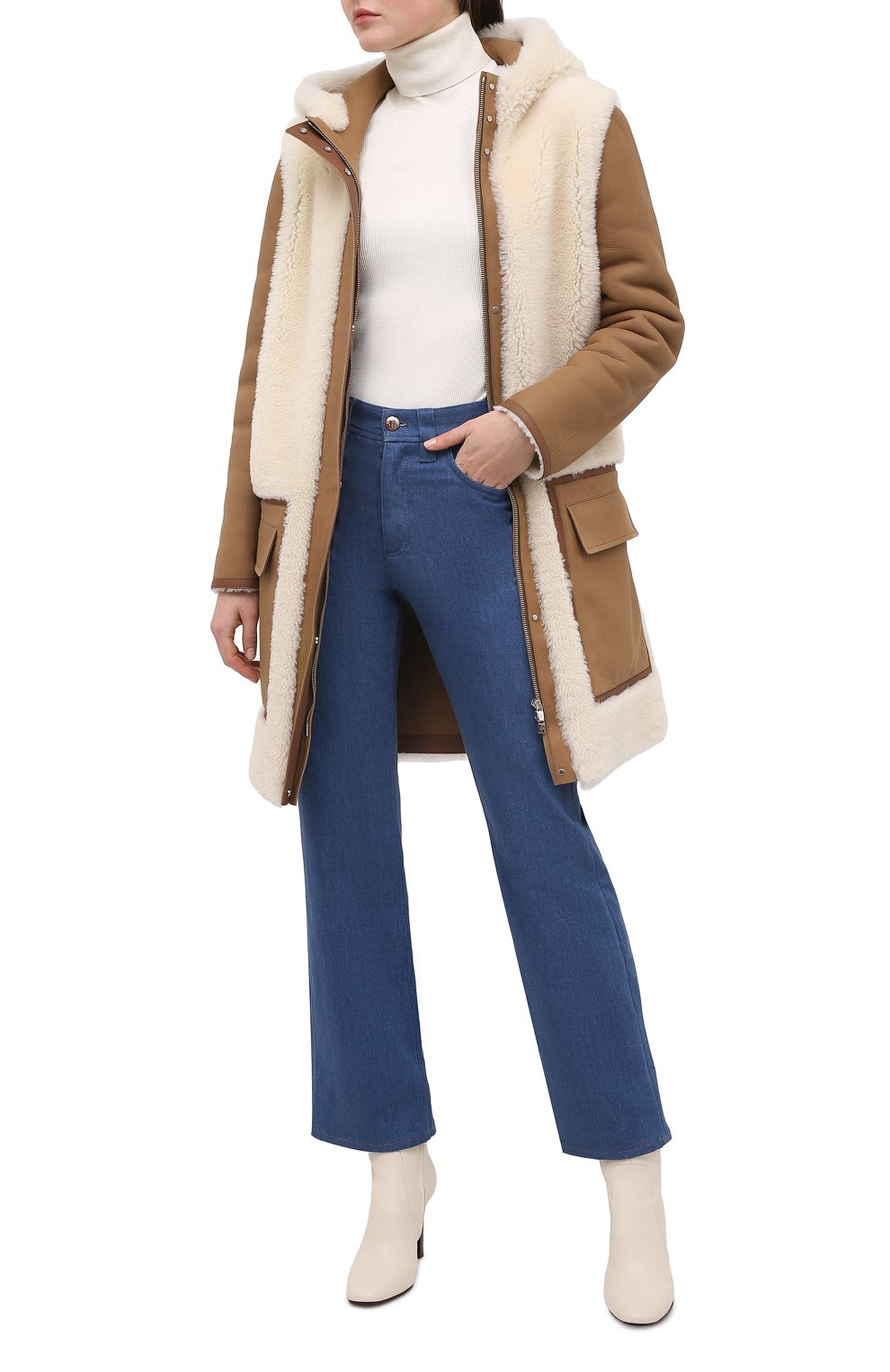 Дубленка LORO PIANA бежевого цвета по цене 1095000 руб., арт. FAL2392, фото 2 Дубленка LORO PIANA, арт. FAL2392, фото 2